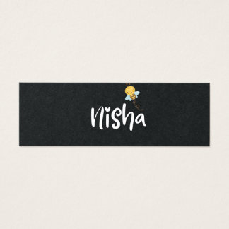 nisha litet visitkort