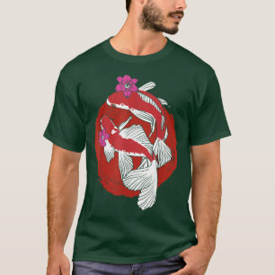 Nishikigoi Cherry Blommar Koi Fish Pond Sakura Koi T Shirt