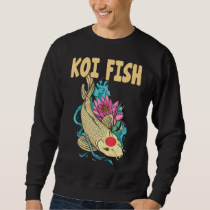 Nishikigoi Japansk traditionell koi Fish Koi-fisk Lång Ärmad Tröja