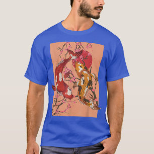 Nishikigoi Sakura Cherry Blommar Taisho Sanke Koi T Shirt
