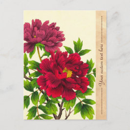 Nishimura Hodo Peony japanese bra art Vykort