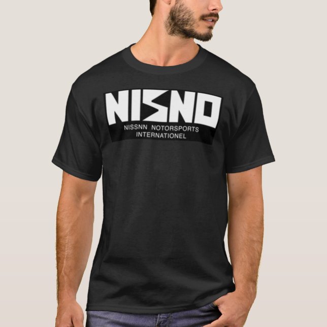 NISNO Initial D NISMO Old Logo Spoof White Classic T Shirt (Framsida)