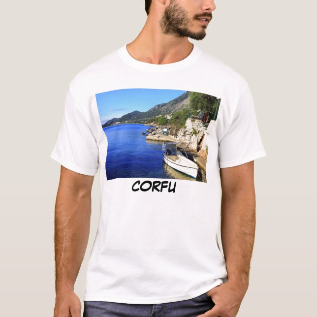 Nissaki Corfu Tee Shirt (Framsida)