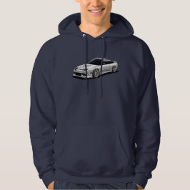 nissan 240sx handritad konst hoodie
