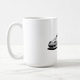 nissan 240sx handritad konst kaffemugg