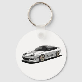 nissan 240sx handritad konst nyckelring
