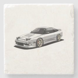 nissan 240sx handritad konst stenunderlägg