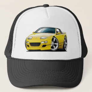 Nissan 300ZX gul cabriolet Truckerkeps