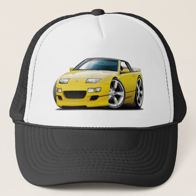 Nissan 300ZX gul cabriolet Truckerkeps (Framsida)