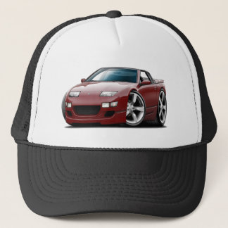 Nissan 300ZX rödbrun cabriolet Truckerkeps