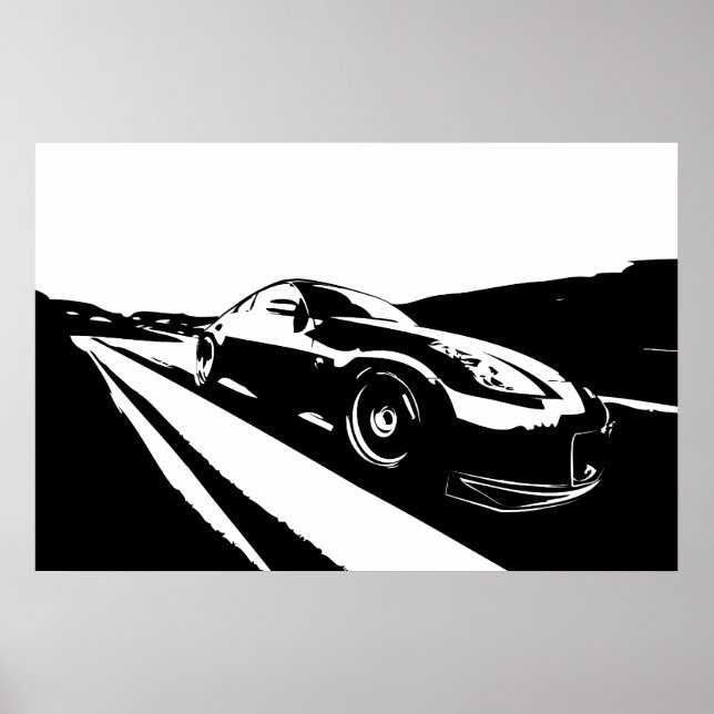 Nissan 350z poster (Framsidan)