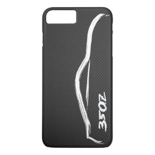 Nissan 350Z Vit Silhuett Logo