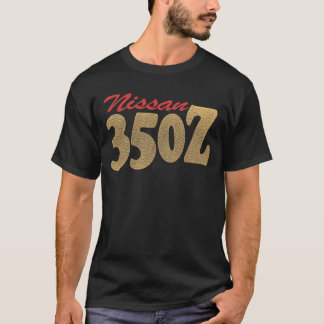 Nissan 35OZ Fram- och bakre sportbilsflicka T Shirt