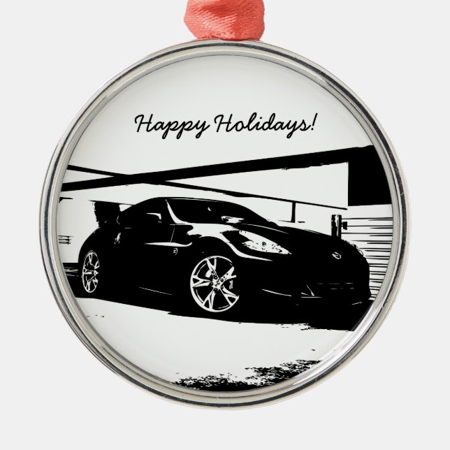 Nissan 370Z Julgransprydnad Metall (Framsidan)