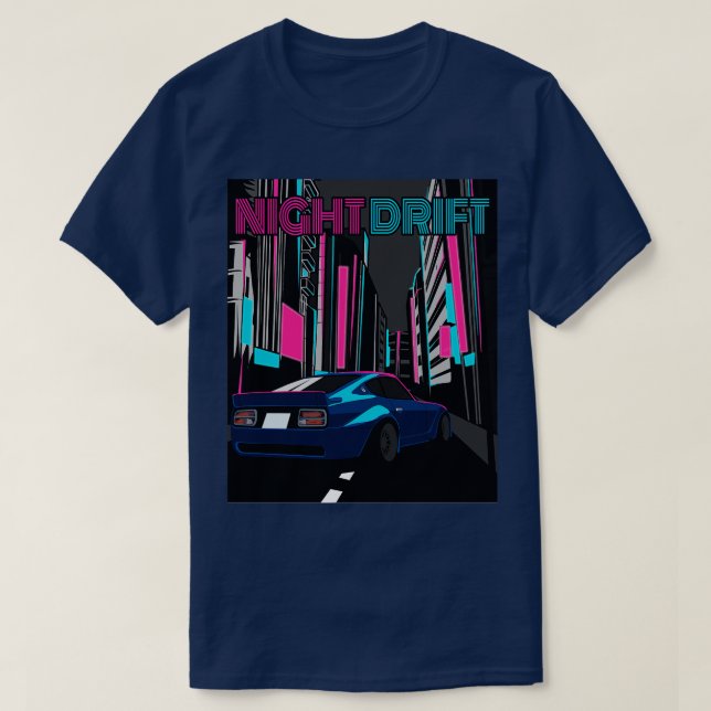 NIssan FairLady Z 240z Nattavdrift T Shirt (Design framsida)