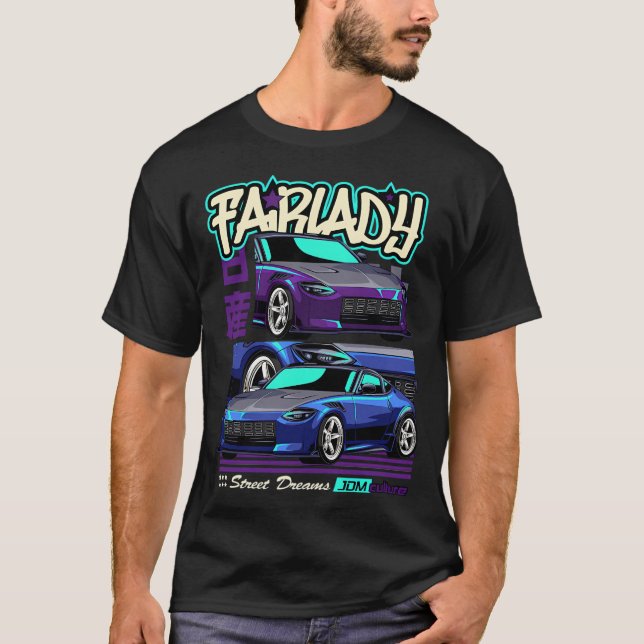 Nissan FairLady Z Jdm Culture T Shirt (Framsida)