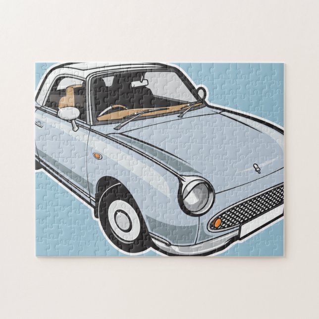 Nissan Figaro Blek Aqua Pussel (Horisontell)