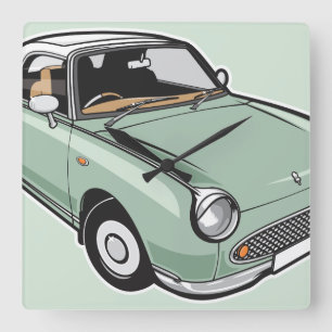 Nissan Figaro Emerald Grönt Fyrkantig Klocka
