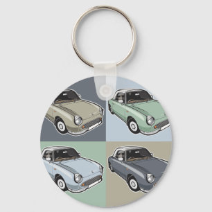 Nissan Figaro i fyra färger Nyckelring