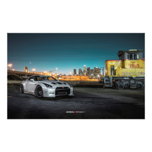 Nissan GT-R35 Libertypromenad i Los Angeles Fototryck