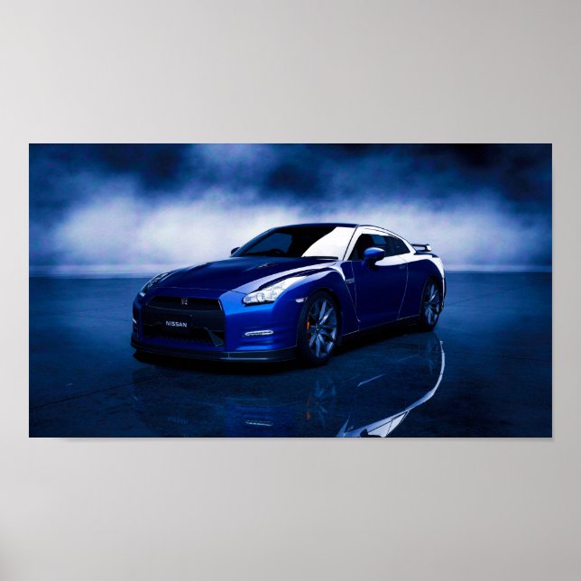 Nissan GT-R-kvalitet Poster (Framsidan)