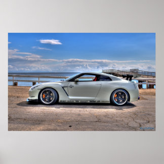 Nissan GT-R på Paradise Cove Poster