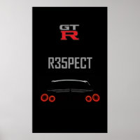 Nissan Gtr konst för fodral kuddar och konsttavlor