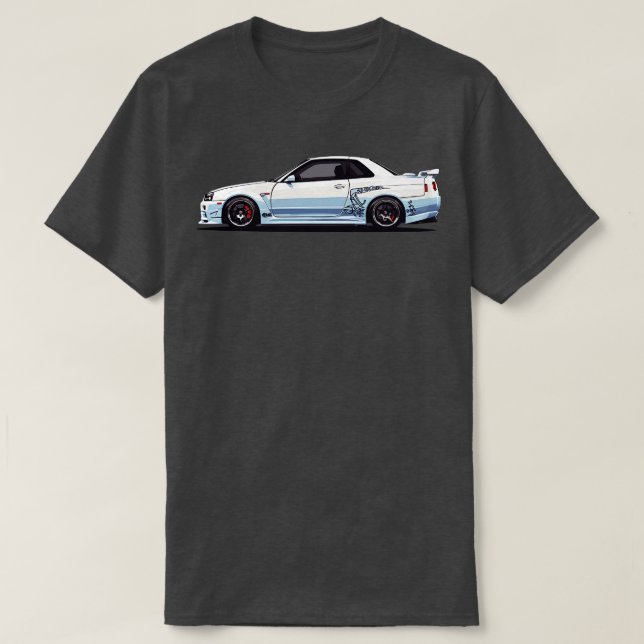 Nissan Gtr R34 T Shirt (Design framsida)