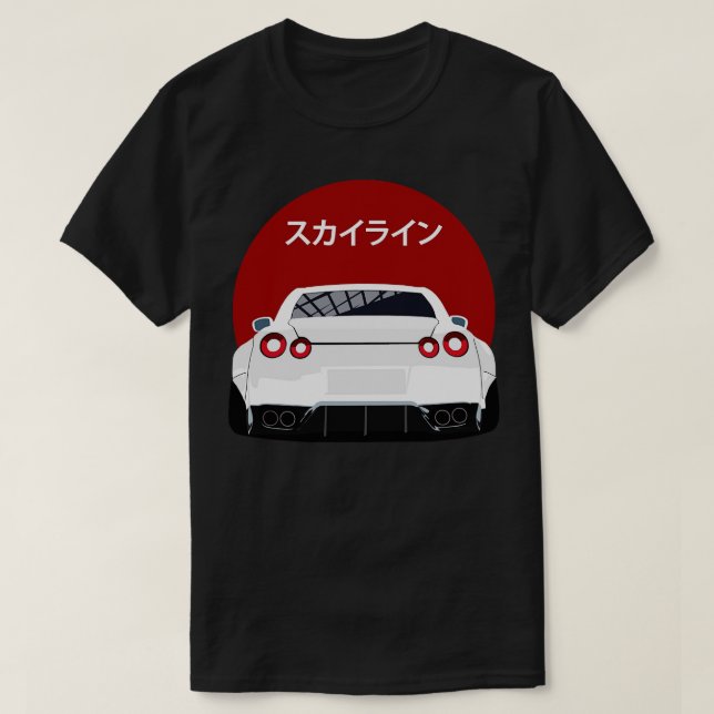 Nissan GTR r35 Backview T Shirt (Design framsida)