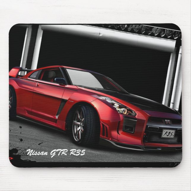 Nissan GTR R35- Mousepad Musmatta (Framsidan)