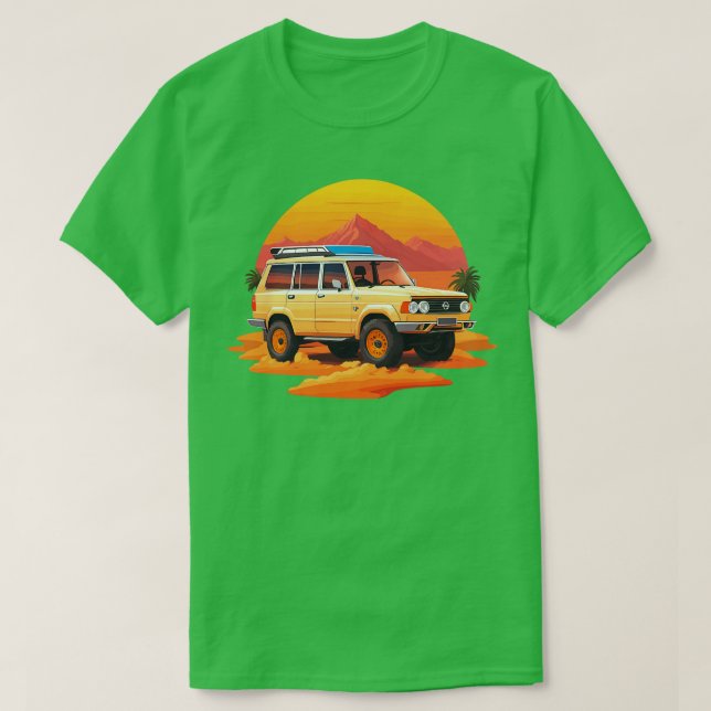 Nissan Patrol Toppen Safari lastbil T Shirt (Design framsida)