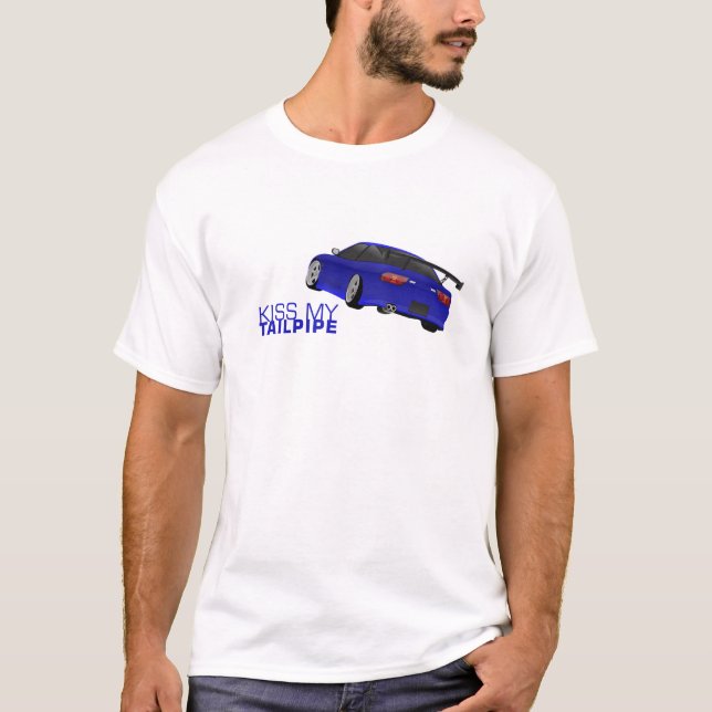 Nissan s13 (180sx/200sx/240sx) - blå tee shirt (Framsida)