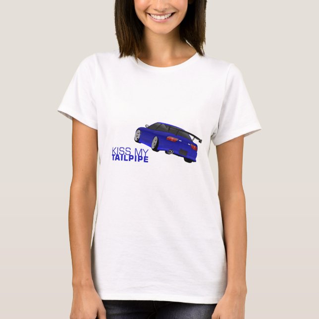 Nissan s13 (180sx/200sx/240sx) - blå tee shirt (Framsida)
