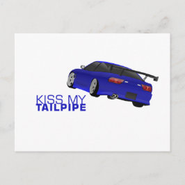 Nissan s13 (180sx/200sx/240sx) - blå vykort