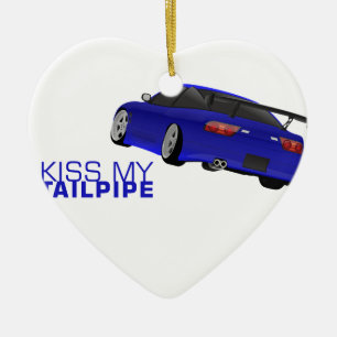 Nissan s13 (180sx/200sx/240sx) - blått julgransprydnad keramik