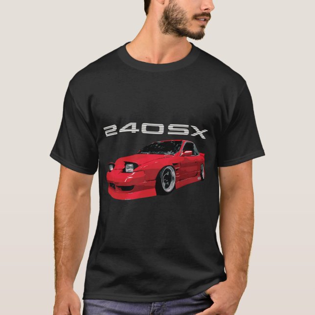 nissan S13 SILVIA 240SX T Shirt (Framsida)