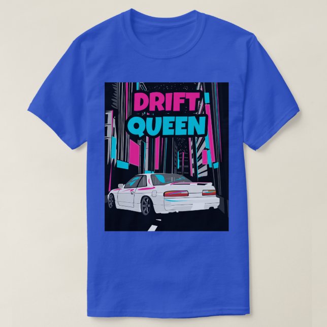 Nissan Silvia s13 Drift Queen T Shirt (Design framsida)