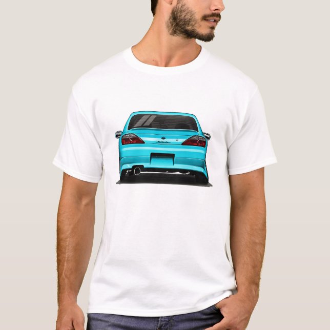 Nissan Silvia S15 Spec R Aero SR20DET JDM Bil Kons T Shirt (Framsida)