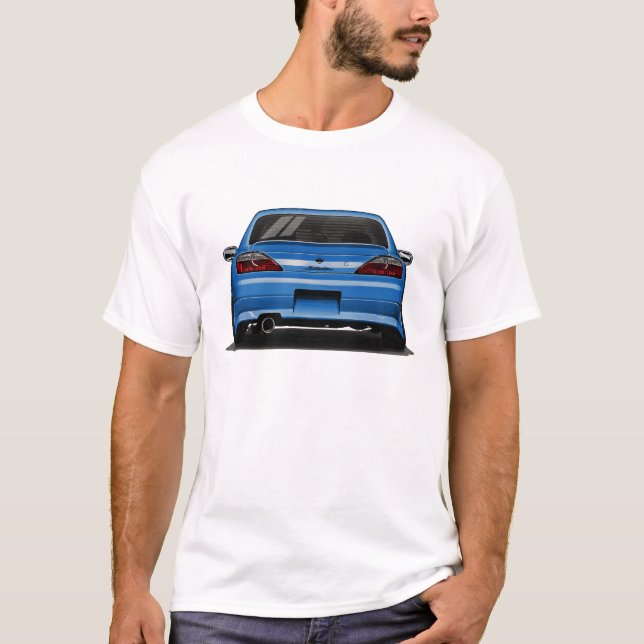 Nissan Silvia S15 Spec R Aero SR20DET JDM Bil Kons T Shirt (Framsida)