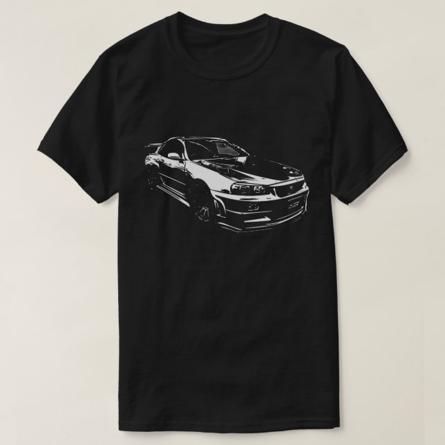 "Nissan SKYLINE Graphic T Shirt (Design framsida)