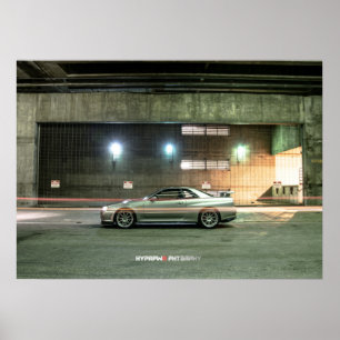 Nissan Skyline GT-R34 i Los Angeles Poster