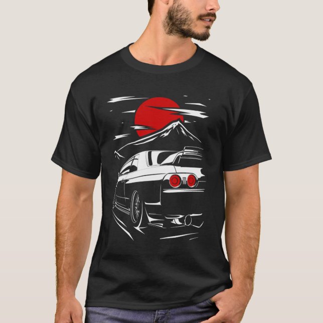 Nissan Skyline GTR 32 Haruna 845 T Shirt (Framsida)