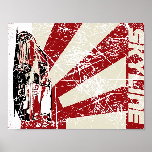 Nissan Skyline Poster (Framsidan)