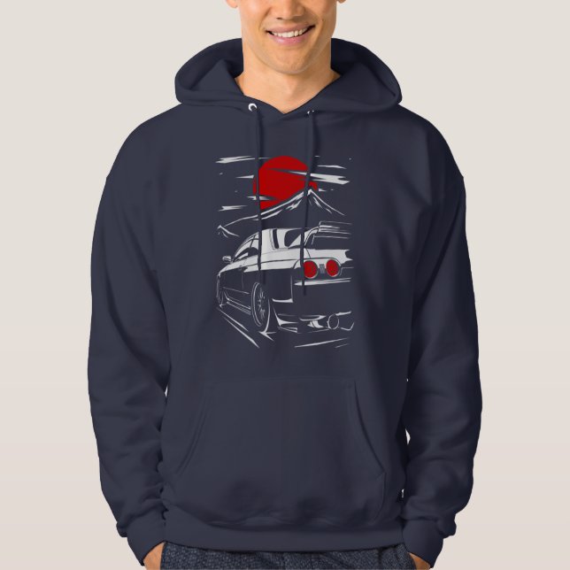 Nissan Skyline R32 T-ShirtNissan Skyline R32 Hoodie (Framsida)