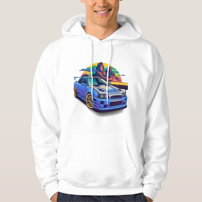 Nissan skyline r34 | Hoodie & sweatshirt (Framsida)