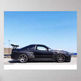 Nissan Skyline R34 poster