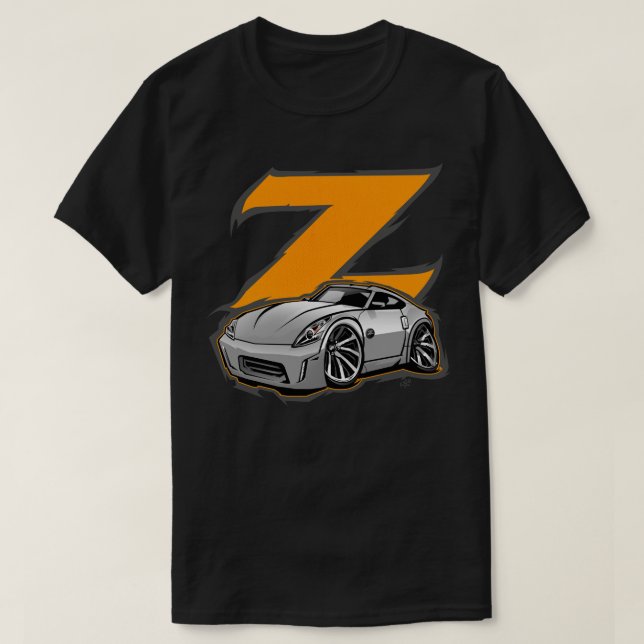 Nissan Z Tecknad Classic T Shirt (Design framsida)