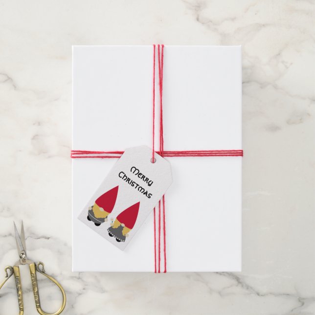 Nisse Folk Presentetikett (Med Snöre)