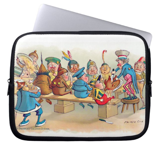 Nisse julmiddagen laptop sleeve (Framsidan)