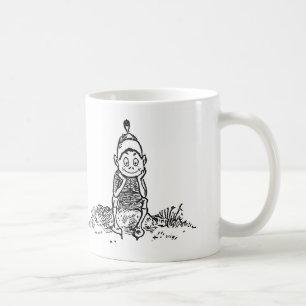 Nisse på ett avbrott kaffemugg